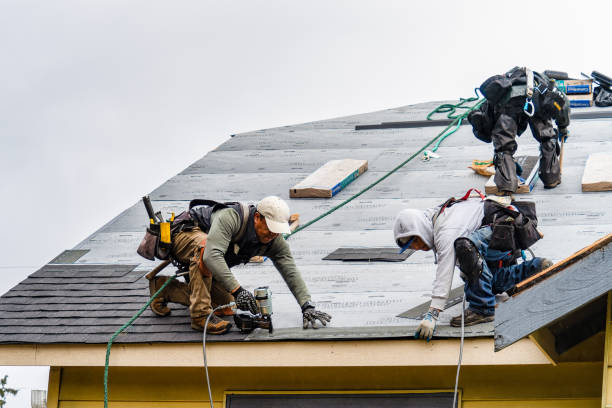 Professional Gutter Installation technician working in San Angelo, TX